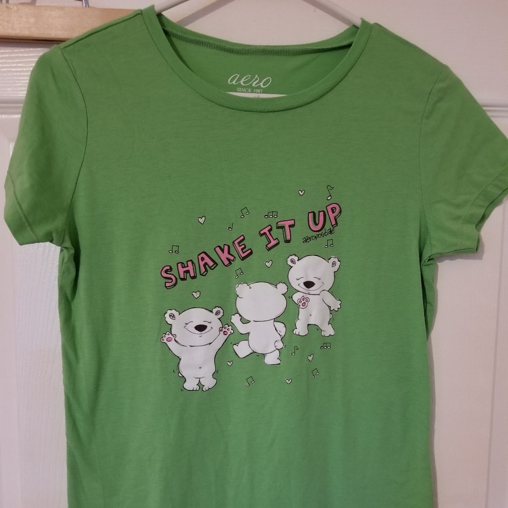 Green bear shirt
